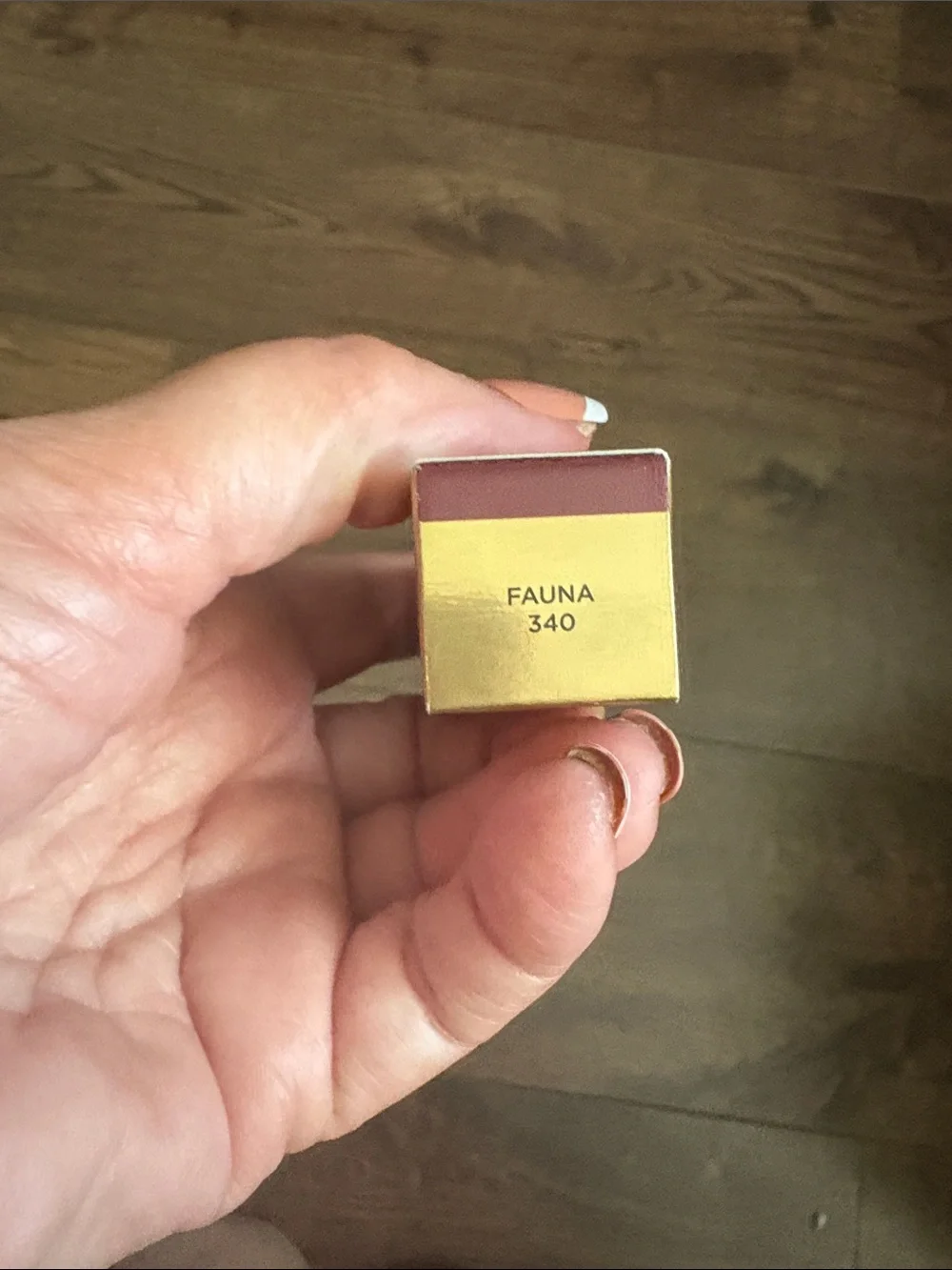 Hourglass unlocked satin cream lipstick in FAUNA number 340, new inbox